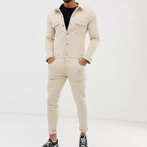 Liquor n poker‎ denim boiler suit NWT